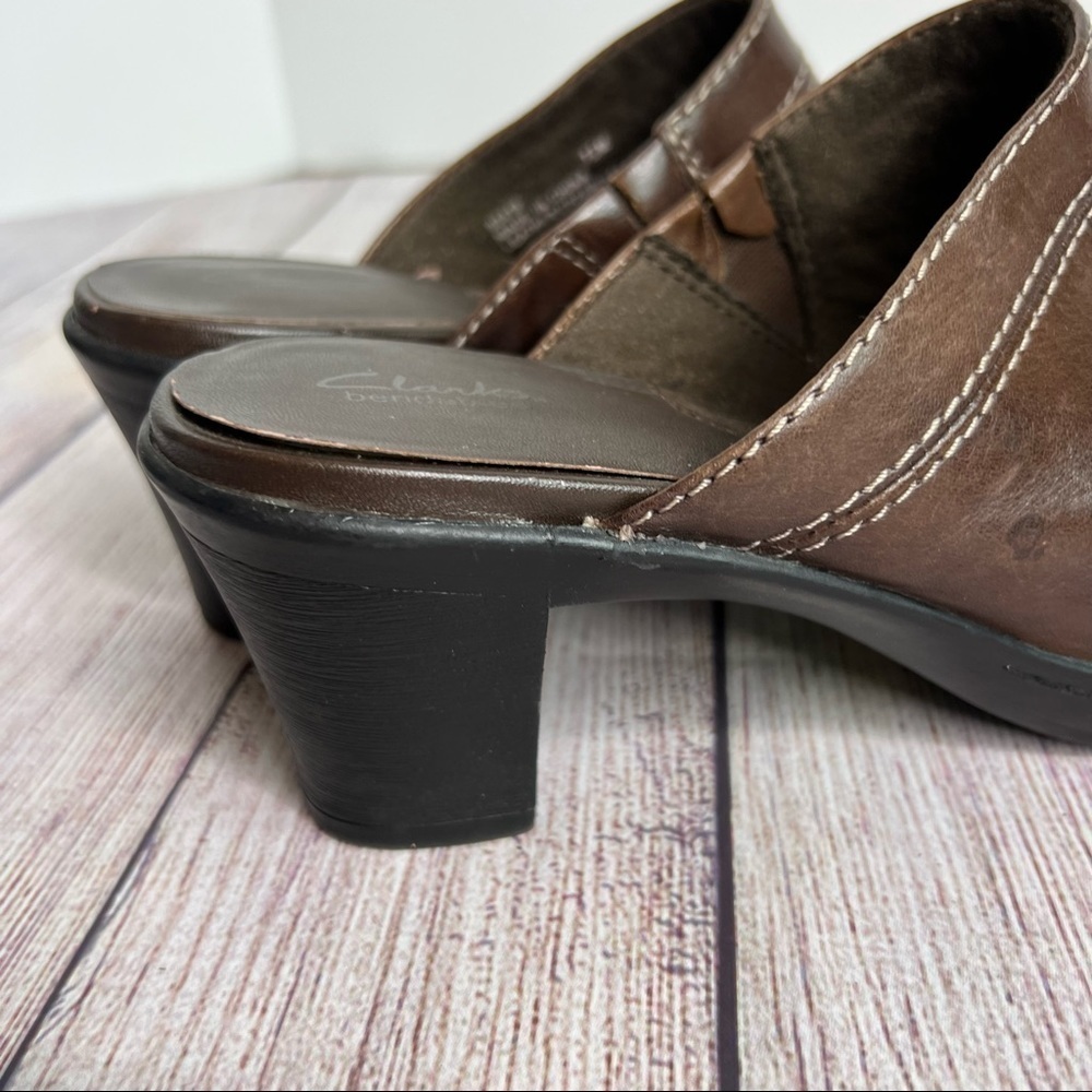 Clark’s bendables Brown Mules 7.5 - Picture 3 of 7